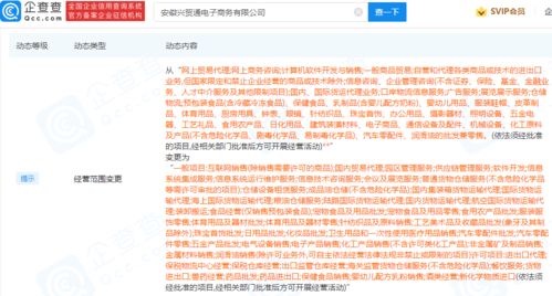 奇瑞控股關聯(lián)公司業(yè)務拓展，新增供應鏈管理服務及電子商務平臺運營